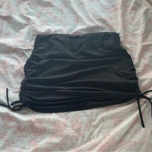 SHEIN Black Ruched Skirt